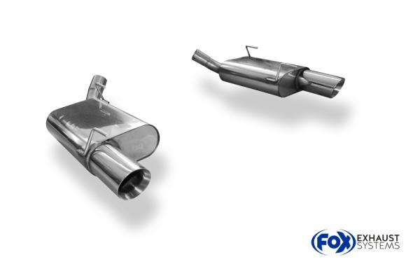 Endschalldämpfer rechts/links - 1x100 Typ 25 rechts/links passend für: Ford Mustang 2004-2013 4,6l